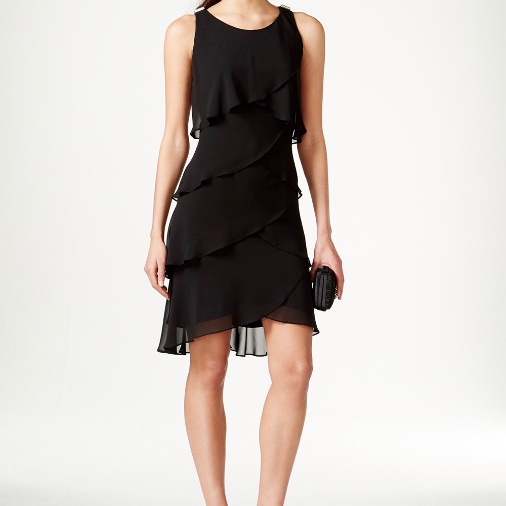 SL Fashion Tiered Chiffon Dress
